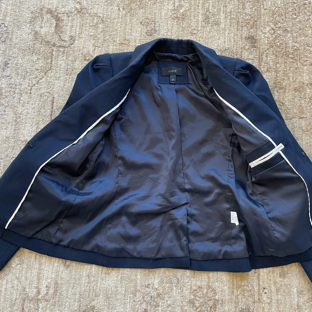 J. Crew Dark Blue Women's Blazer - Picture 7 of 11